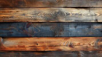 AI generated Rustic wooden background from boards photo