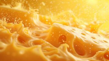 AI generated Abstract beautiful background for cheese store photo