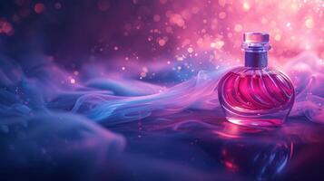 AI generated Abstract beautiful background for perfume store advertising photo