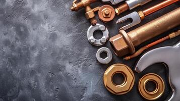 AI generated Beautiful photography for Plumbing services advertising. photo