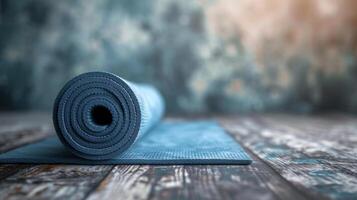 AI generated Beautiful background for yoga advertising. photo
