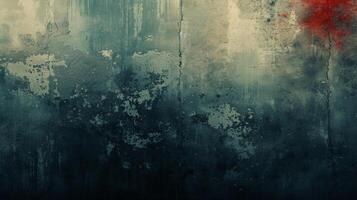 AI generated A moody, grunge composition with distressed textures and dark, brooding color palette. photo