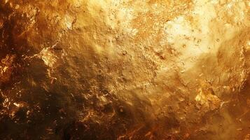 AI generated An opulent golden texture resembling molten metal, radiating warmth and luxury photo