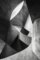 AI generated An abstract composition of intersecting diagonal lines creating a sense of movement photo