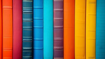 AI generated Scholarly Spectrum. An array of vibrant colors symbolizing diverse fields of study and knowledge photo