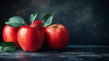 AI generated Teacher's Inspiration. Abstract apples and chalkboard textures pay tribute to educators. photo