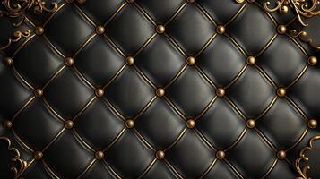 AI generated a dark quilted luxury background photo