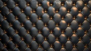 AI generated a dark quilted luxury background photo