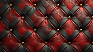 AI generated a dark quilted luxury background photo