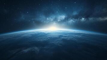 AI generated Clean lines and minimalist elements evoke the quiet majesty of space photo