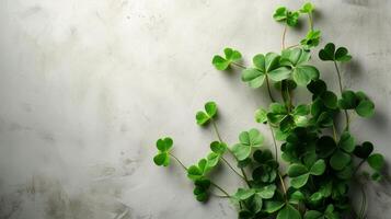 AI generated Minimalist backdrop with delicate green accents photo