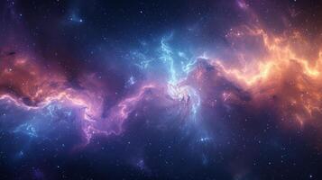 AI generated Subtle gradients and cosmic hues paint a picture of celestial grandeur photo