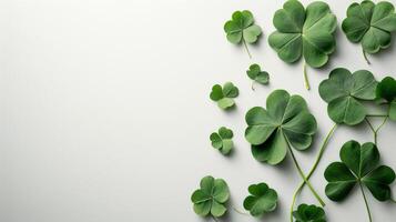 AI generated Minimalist decor featuring sleek green elements photo