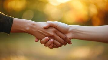 AI generated Tender moments captured as friends offer support and encouragement to each other during challenging times photo