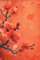 AI generated 8 march greeting poster with place for text photo