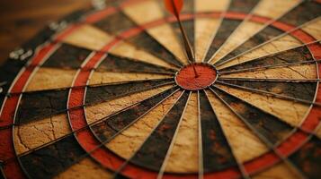 AI generated Simple yet captivating background showcasing dartboard motifs photo