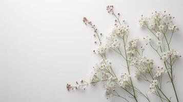 AI generated Minimalistic composition expressing appreciation and admiration for women with subtle floral accents photo