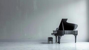 ai generado elegante representación de un pulcro piano, capturar sus subestimado belleza y melódico potencial foto