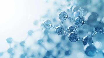 AI generated Minimalist backdrop featuring abstract medical research elements, exuding a sense of calm and focus photo