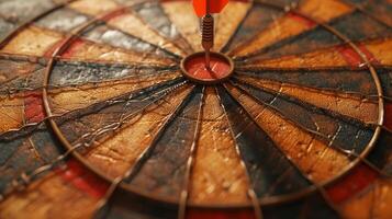 AI generated Clean composition featuring dartboard elements, symbolizing the calm concentration required in dart playing photo