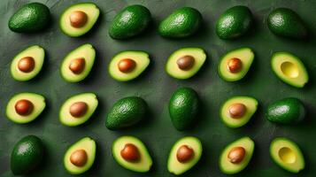 AI generated Minimalist photo showcasing the versatility of avocados in summer cuisine