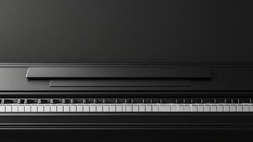 AI generated Clean and simple composition highlighting the graceful lines of a piano keyboard photo