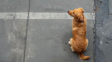 ai generado sencillo aún poderoso mensaje de acuerdo calles limpiar por cosecha arriba después mascotas foto