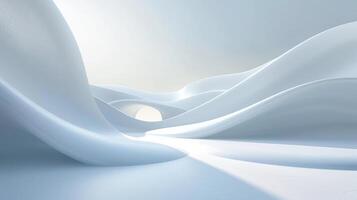 AI generated Clean lines and gentle curves, embodying the simplicity and purity at the heart of beauty and health photo