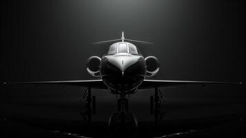 AI generated Clean, dynamic lines create a sense of motion and sophistication behind the jet photo