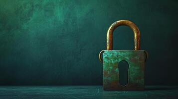 AI generated Minimalist elements form a deterrent against hackers, conveying resilience and preparedness in cyber defense photo