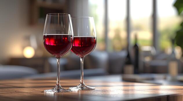 AI generated red wine video clip background photo