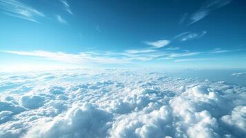 AI generated Clean backdrop resembling a vast, open sky, symbolizing the boundless possibilities of air travel photo