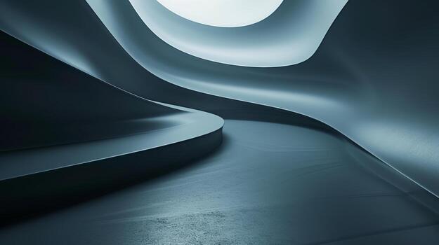 AI generated Techno elegance is embodied in the sleek lines and subtle gradients photo