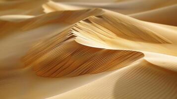 AI generated the vast expanse of desert dunes. rolling sands sculpted by the wind photo