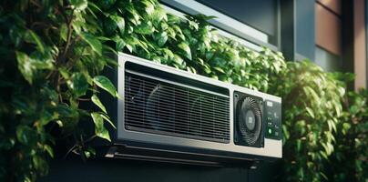 AI generated air conditioning in summer time photo