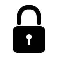 Lock and unlocked vector icons security padlock, password, privacy symbol for graphic design, logo, web site, social media, mobile app, ui illustration