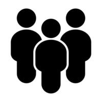 People flat style icon vector. Team work symbol. Group of humans sign For your web site design, logo, app, UI. illustration vector