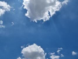 sunny day sky high abstract outdoor clouds blue background in summer gradient light. beautiful bright cloud and calm fresh wind air photo