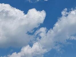 abstract outdoor sunny day blue sky high clouds background summer gradient light white background. beautiful bright cloud and calm fresh wind air photo