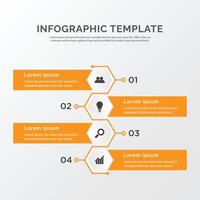 Process infographic design 4 step with icon vector