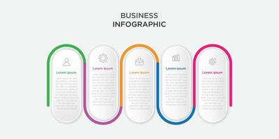 Business infographic template creative design 4 step with icon vector