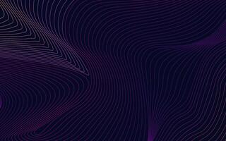 Abstract technology with dynamic wavy lines vector