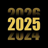 2025 number design template. vector