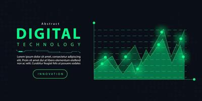 tecnología digital futurista Internet red conexión oscuro negro fondo, verde resumen ciber información comunicación, ai grande datos ciencia, innovación futuro tecnología línea ilustración vector 3d