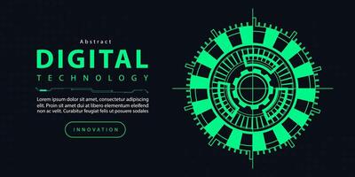 tecnología digital futurista Internet red conexión oscuro negro fondo, verde resumen ciber información comunicación, ai grande datos ciencia, innovación futuro tecnología línea ilustración vector 3d