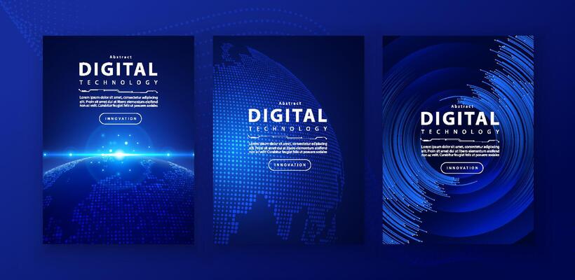 Digital Cover Page Vector Art, Icons, and Graphics for Free Download