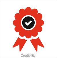 Credibility and customer icon concept vector