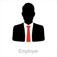 Employer and company lead icon concept vector