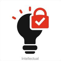 Intellectual and idea icon concept vector