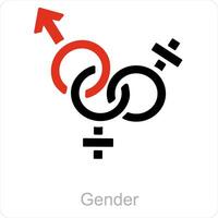 gender and Symbol icon concept vector